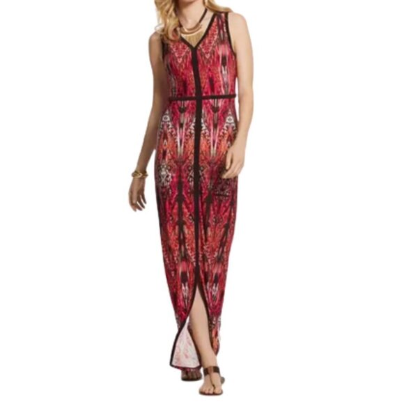 Chico's Dresses & Skirts - Chico's Art Nouveau Butterfly-Print Maxi Dress Size M